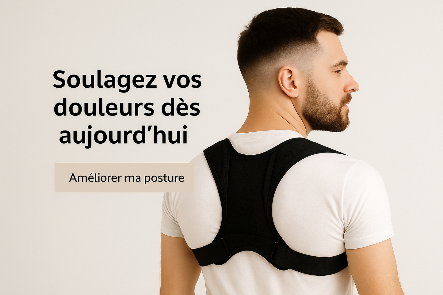 Correcteur de Posture Premium™ – Soulage le Dos et Redresse en 2 Semaines